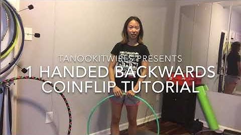 1 Handed Backwards Coin Flip Hula Hoop Tutorial - Intermediate