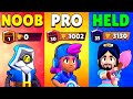 NOOB vs PRO vs HELD in Brawl Stars!