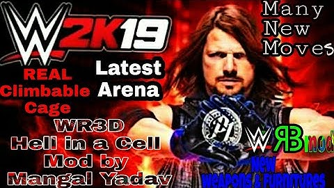 Wr3d 2k19 Hell in a Cell Mod by Mangal Yadav #ClimbableCage