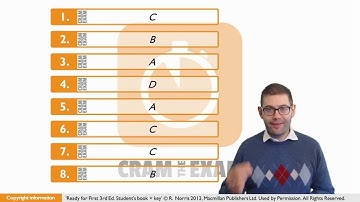 Ready for First Unit14 p190 Multiple Choice Cloze