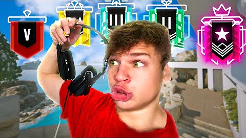 1v1 vs EVERY Rank But I Can't Use A Headset... (Rainbow Six Siege)