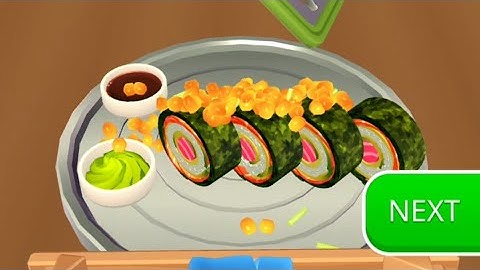 Sushi Roll 3D - Cooking ASMR Game - Android, iOS Gameplay | Kick Tom