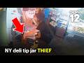 Man accused of stealing from tip jar at New York deli