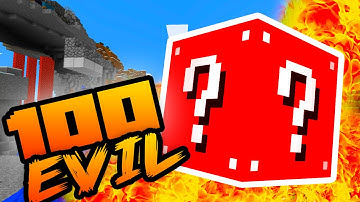 100 EVIL LUCKY BLOCK CHALLENGE! Minecraft Modded Lucky Blocks w/ The Pack!