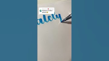 writing names in calligraphy pt. 1056! #katelynn #shorts