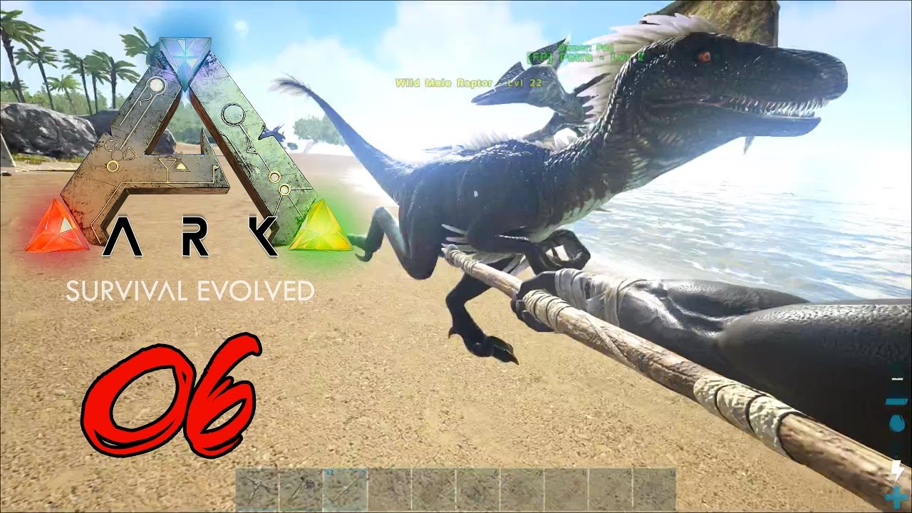 gaming logo ARK: SURVIVAL EVOLVED - Episode 06 - Stupid Raptor!!!