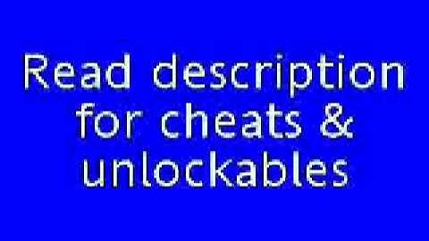 Saints row 2 Cheats , Unlockables Too