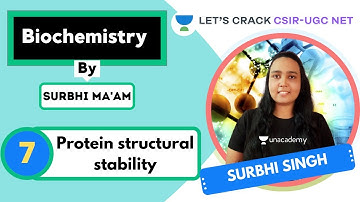 Protein structural stability | Biochemistry | CSIR - UGC NET | Surbhi Singh