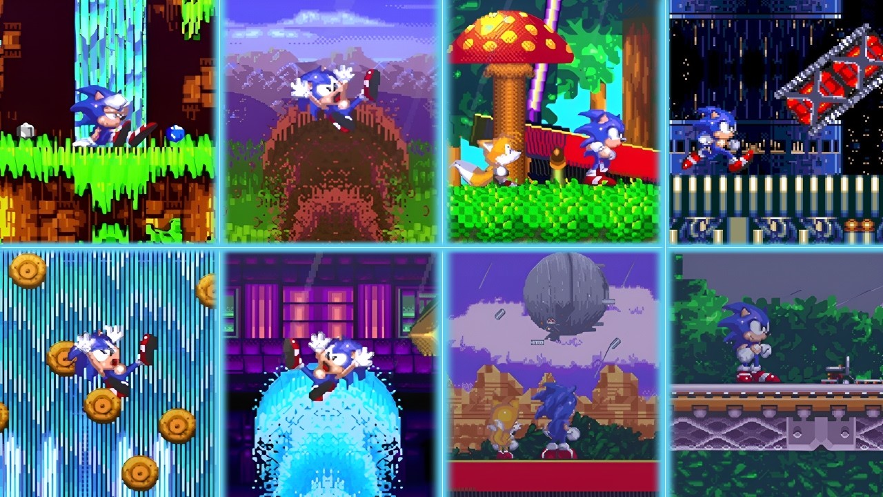 Sonic The Hedgehog 3 & Knuckles ➡️ All Zone Transition Animation