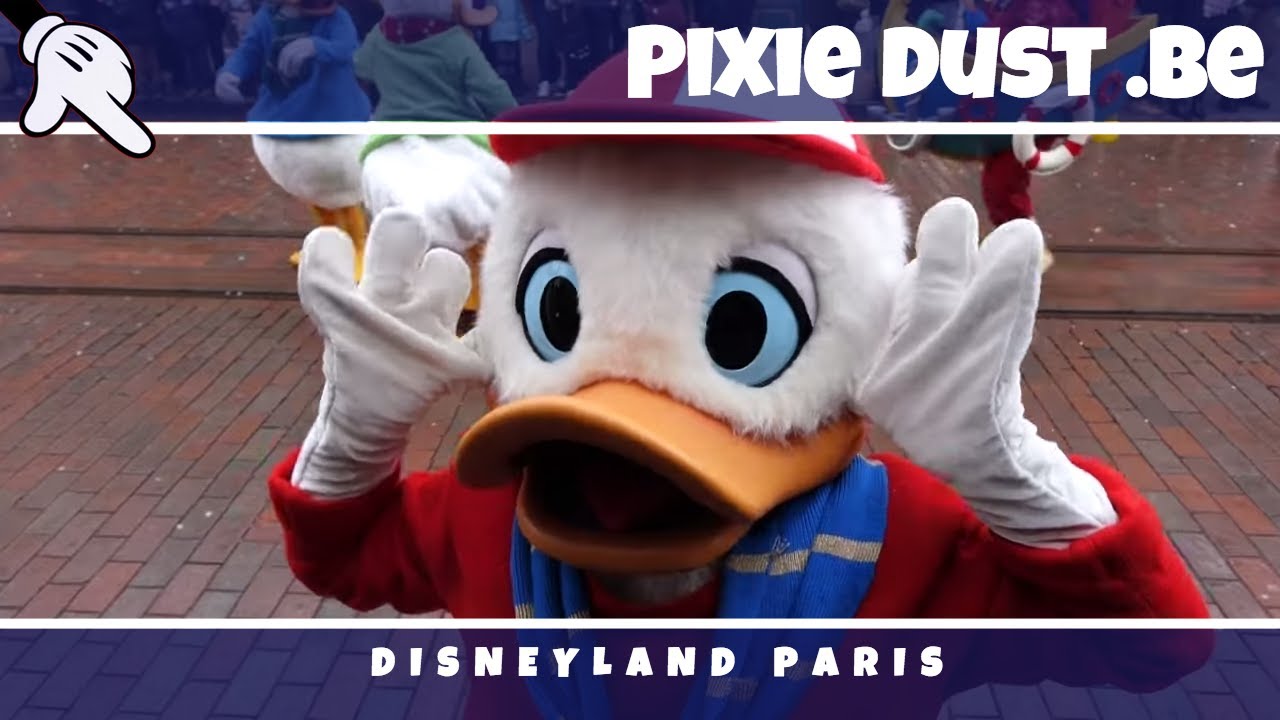 Huey Dewey And Louie Having Fun In Disneyland Paris During The