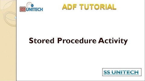 Stored Procedure Activity in Azure Data Factory | Stored Procedure Activity in adf  | adf part 38