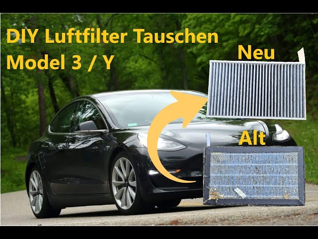 Model 3/Y Luftfilter Tauschen/Wechseln (Full Tutorial) 