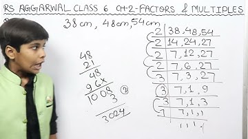 rs aggarwal Class 6 Solution ch 2 Exercise 2E Q 26 Factors and multiples cbse  rn glory