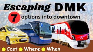 DMK airport Bangkok | Don Mueang airport | SRT Red Line train/taxi/bus into Bangkok. #dmkaiport