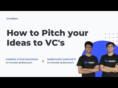 How to Pitch to VCs? - Entrepreneurship Club Masterclass