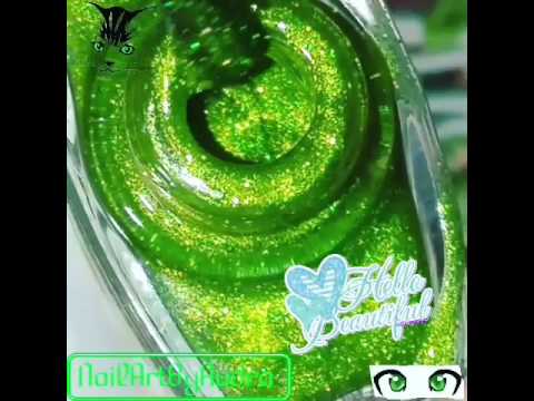 💃Lets get our Bottle Shot Polish Porn Video Swatch ON! Peridot Cat Eyes from GypsyCrushPolish💃