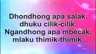 Dondong opo salak karaoke lirik lagu anak populer. Ciptaan Kris Biantoro