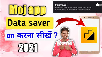 Moj app par Data saver on Kaise Karen | How to enable Data saver moj app