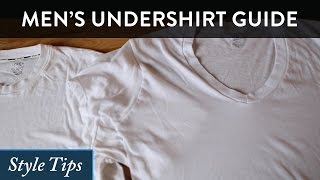 Mens Undershirts Guide - How To Wear, Should It Show, V-Neck Vs Crew & More
