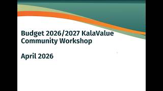 KalaValue - Workshop - Online Session (April 2026)