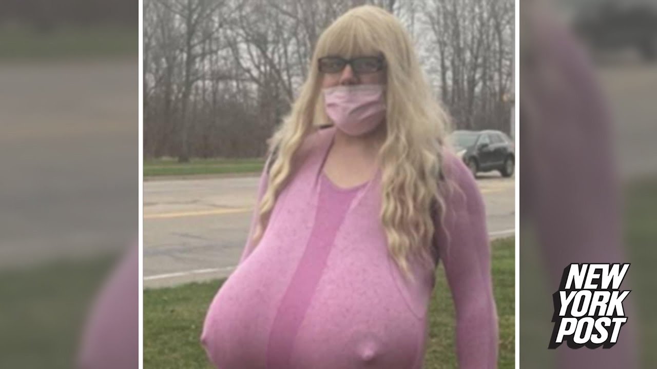 Big Boobs Webcam - Students banned from taking photos of trans teacher with Z-size prosthetic  breasts | New York Post - YouTube