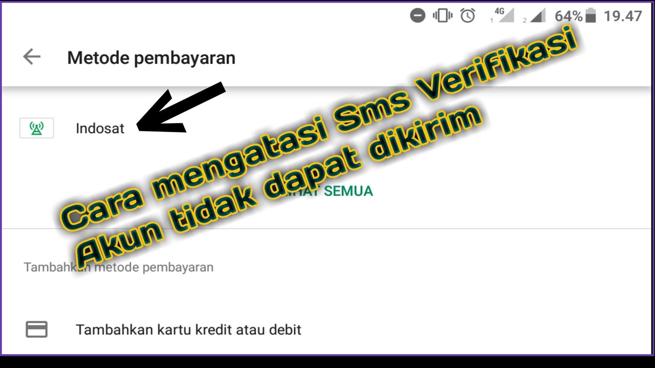 Cara Mengatasi Sms Verifikasi Akun Tidak Dapat Dikirim By