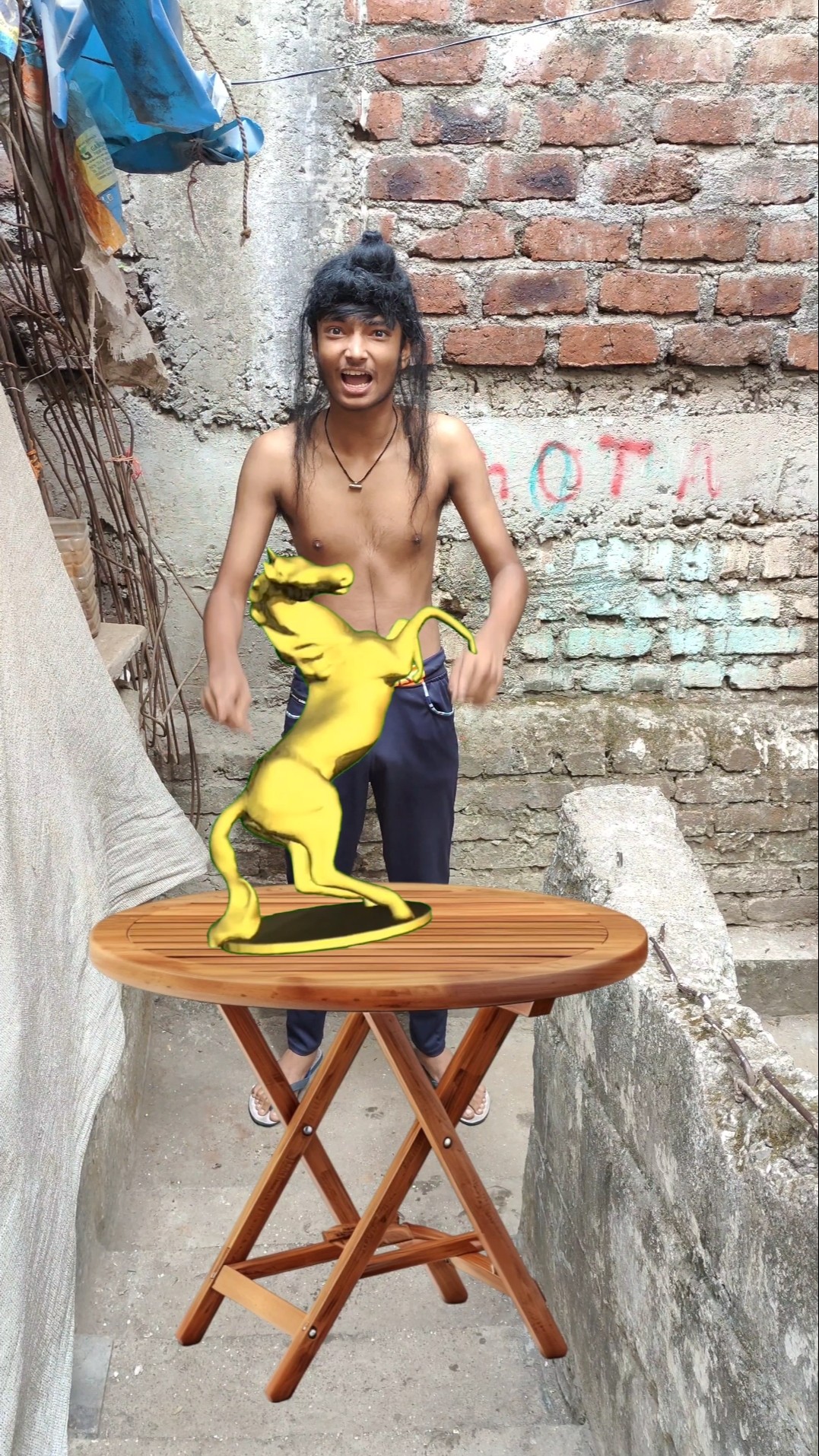 Garena Free Fire And Tantrik Ka Horse ?? #shorts#freefireshorts