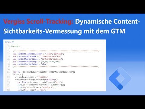 Vergiss Scroll-Tracking! Dynamische Content-Sichtbarkeits-Vermessung mit dem Google Tag Manager