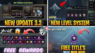 🔴 New Collection Level Feature In PUBG | Get Free Ultimate Rewards In PUBG After 3.2 Update