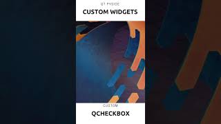 Custom QT PYSIDE 6 CheckBox | Animated widgets | PyQt 6