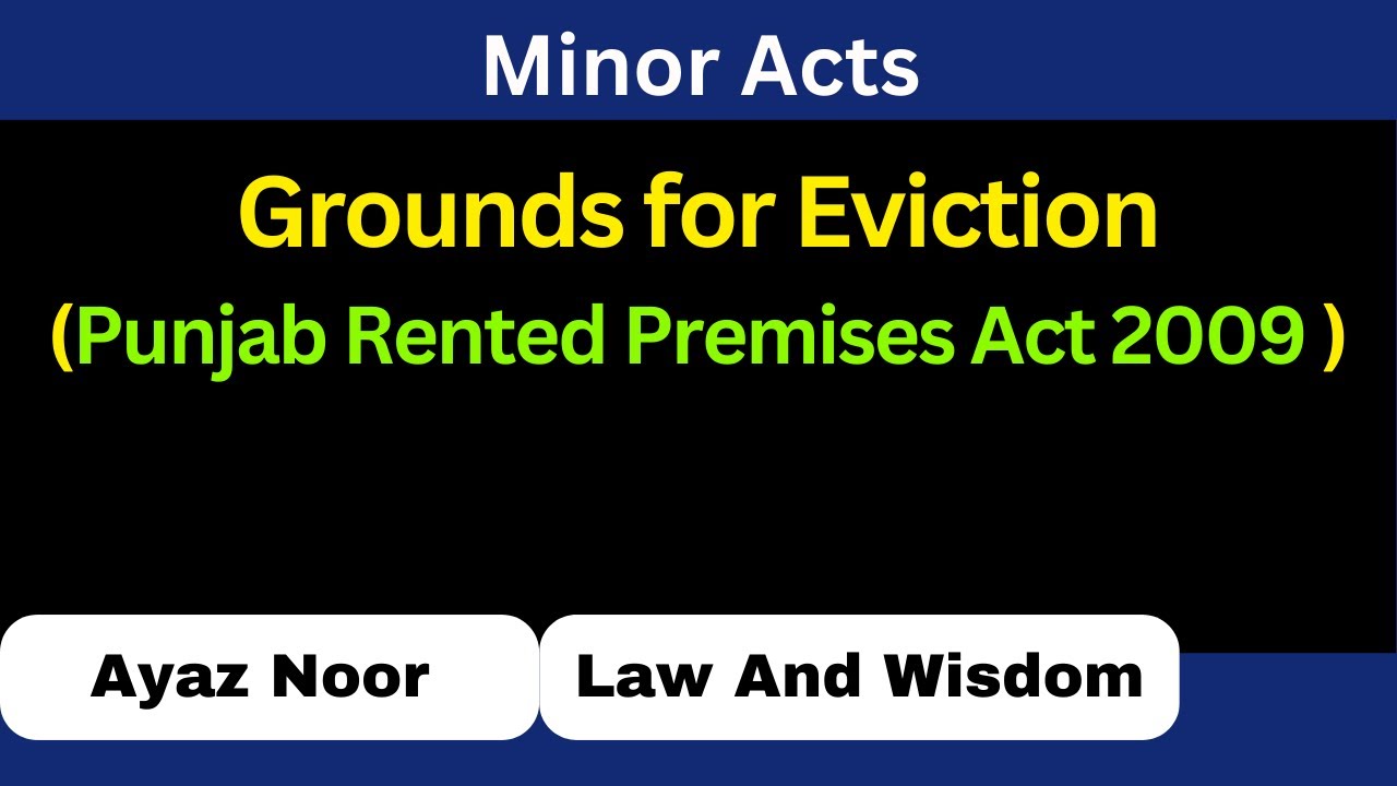 grounds-of-eviction-punjab-rented-premises-act-2009-ayaz-noor