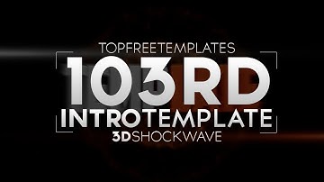 FREE Intro Template: 3D Shockwave #103 w/ Tutorial