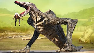 SKULL CRAWLER EATING HUMANS! - Godzilla x Kong in Jurassic World Evolution (Mod)