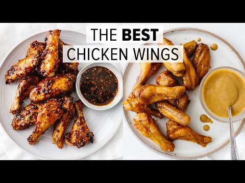 CRISPY CHICKEN WINGS - 2 WAYS  the best baked chicken wings recipe
