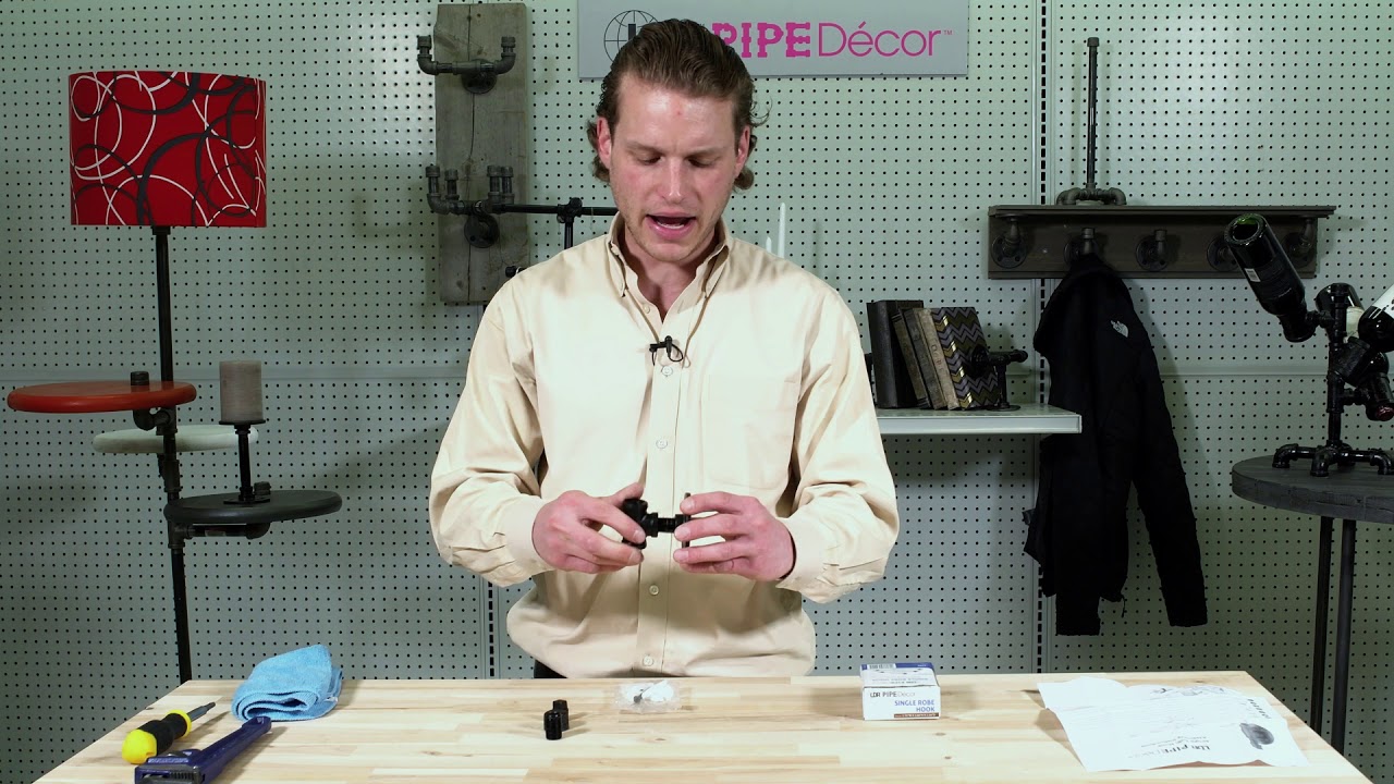 How to Make a Pipe Decor Single Hook