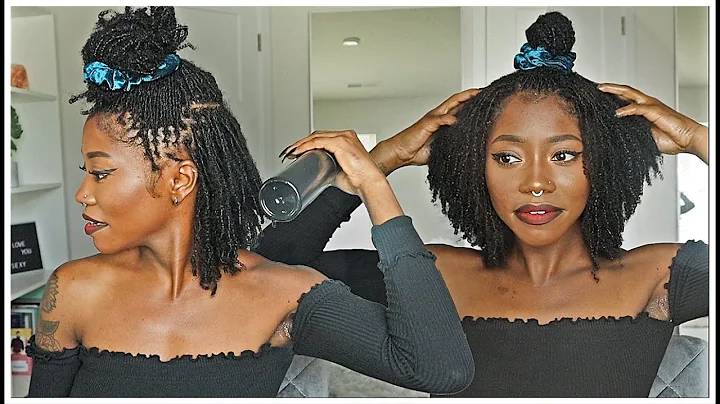 Moisturizing my Dry Locs | Keke J. #microlocs #moistureroutine #kekej