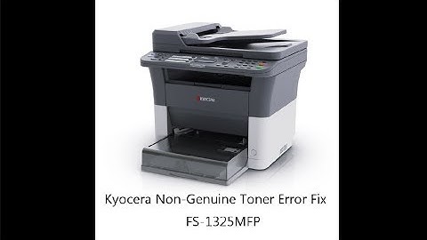 Kyocera Non-Genuine Toner Error Fix