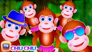 Five Little Monkeys Jumping On The Bed | Part 3 - The Smart Monkeys | ChuChu TV Kids Songs chords