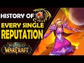 History of ALL Reputations in World of Warcraft