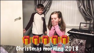 Opening Presents On Christmas Morning, Present Opening 2018