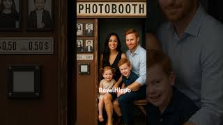 Prince Harry and kids at a photo booth #photos #cute #photography #pictures