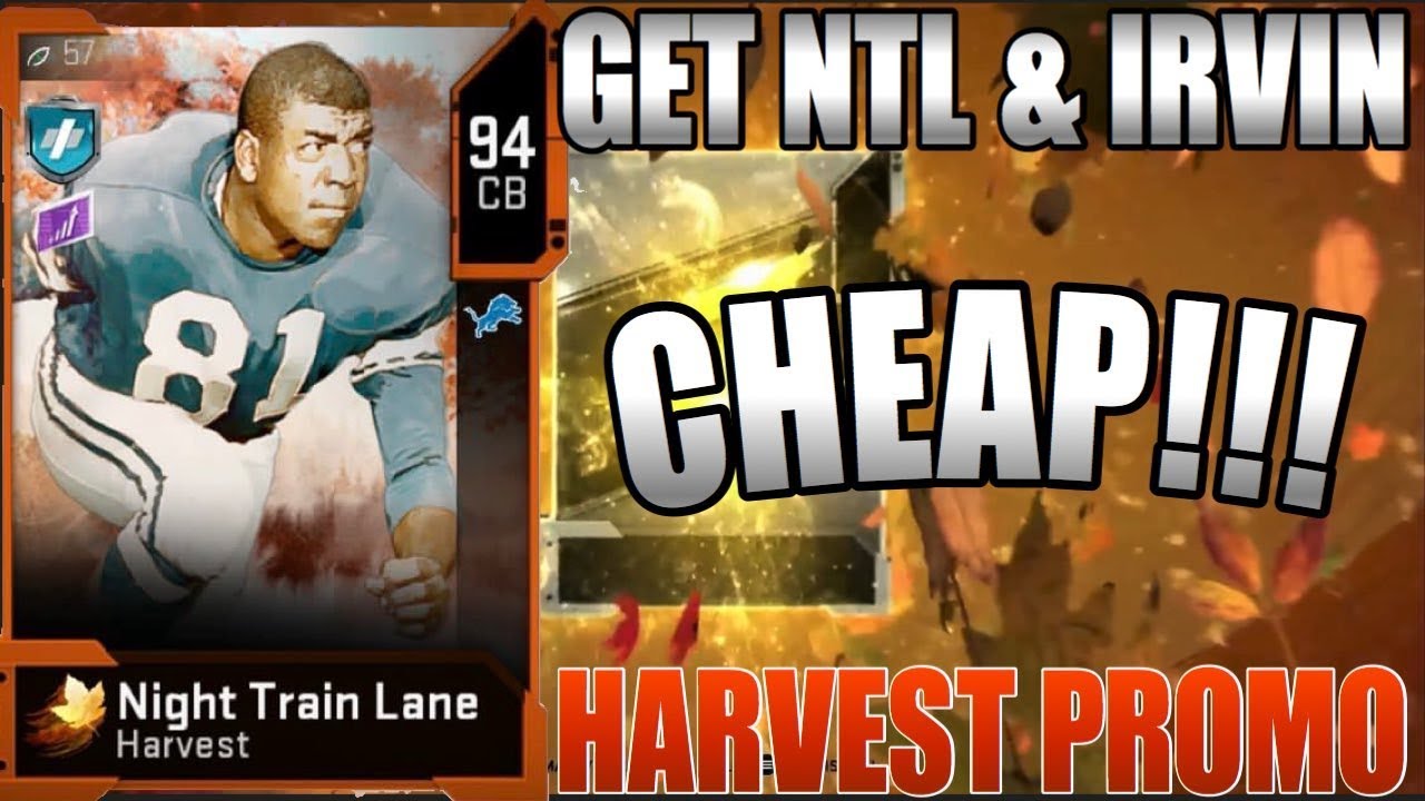 THE CHEAPEST WAY TO GET NIGHT TRAIN LANE AND MICHAEL IRVIN! HARVEST PROMO MADDEN 20 PACK OPENING