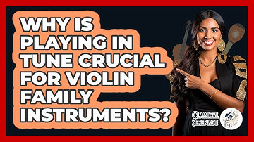 Why Is Playing In Tune Crucial For Violin Family Instruments? - Classical Serenade