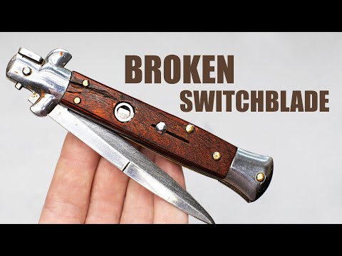 видео: Italian Stiletto Switchblade Knife Restoration