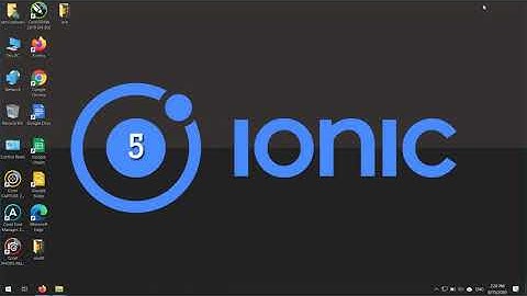install ionic 5 windows 10 step by step