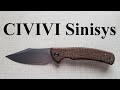 CIVIVI Sinisys Brown Burlap Micarta