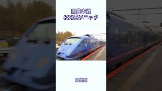 日豊本線883系特急ソニック　日出駅通過