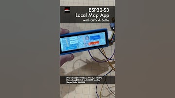 A local map application running on ESP32 #GPS #LoRa #LVGL