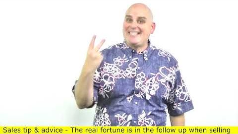 Why salespeople dont follow up - Fear of rejection (3 of 10) Scott Sylvan Bell