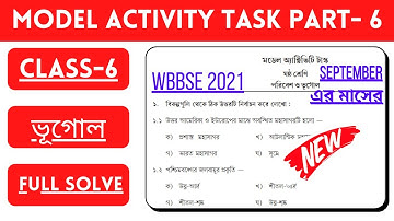 Class 6 Geography model activity task Part 6 2021 | model activity task class 6 geography part 6